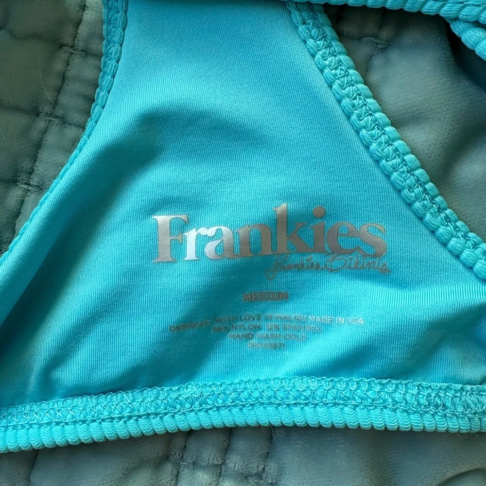 Frankie's Bikinis Aqua Blue Top